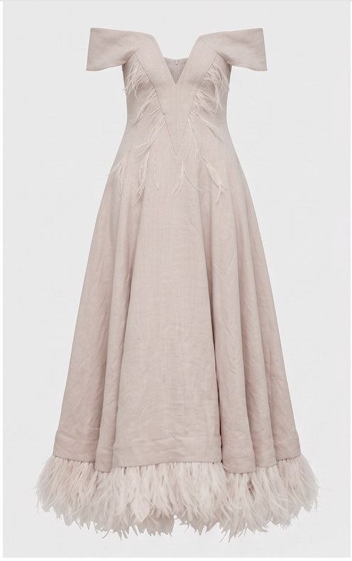 Off-Shoulder Evening Gown